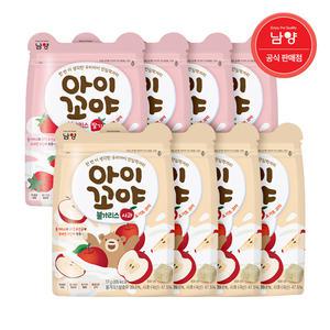 아이꼬야 아기과자 불가리스 요거트볼 사과 4개 + 딸기 4개