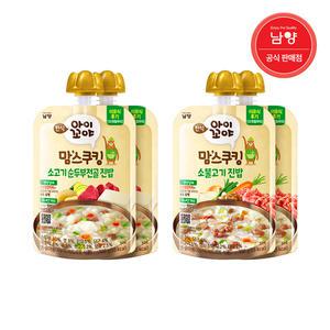 맘스쿠킹 유아 이유식(12개월~) 순두부찌개 100g 2개+소불고기 2개
