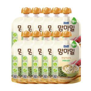 매일유업 맘마밀 안심이유식 미역과 소고기 100gx10