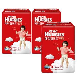 하기스 2023 New 매직컴포트 팬티기저귀 5단계 남여공용 특대형 34px3팩