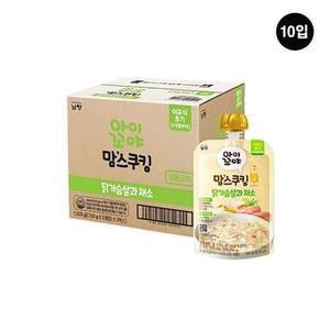 아이꼬야 맘스쿠킹 이유식 닭가슴살과 채소 (6개월부터) 100g * 10입