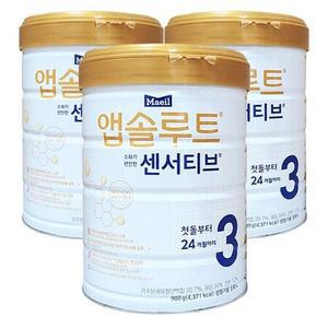 매일유업 앱솔루트 센서티브 3단계 12개월~24개월 900g 3개