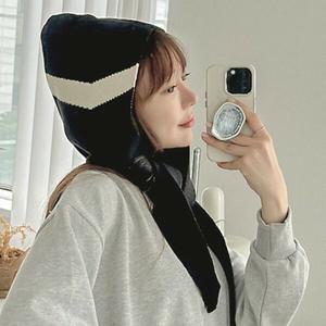[하프클럽/옷자락]여자 겨울 스트릿 후드 바라클라바 넥워머 머플러