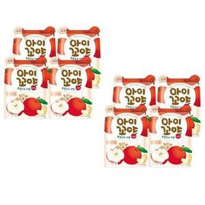 남양 아이꼬야 사과 12g x 8입 동결건조과일칩 간편한 맛있는 건강한 간식 나들이 외출 달콤한 폭신한