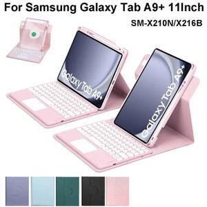 갤럭시 탭 A9 플러스 11 인치용 360 회전 스탠드 커버, 키보드 케이스, 탭 A9 플러스 11 인치 SM X210N X216B