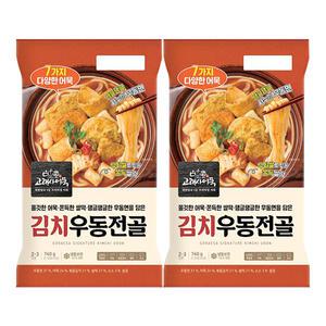 고래사어묵 김치우동전골, 740g, 2개
