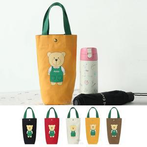 미니 물통 주머니 귀여운 곰돌이 텀블러백 손가방 물병 휴대폰 에코백 가방