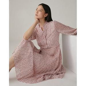[올리비아로렌]땡땡이 쉬폰 원피스 VOBOAXM3361_P391888661