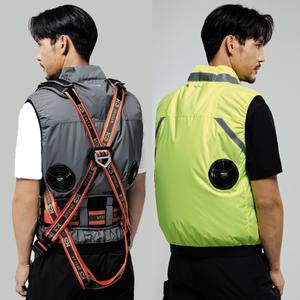 K2 Safety 에어윈드베스트 벨드형 팬 선풍기조끼 쿨조끼