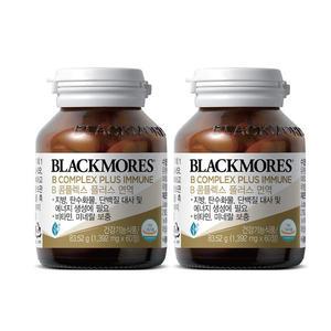 블랙모어스 NEW B콤플렉스 플러스 면역, 60정, 2개