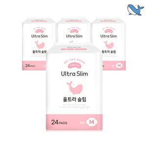 춤추는고래 대용량 생리대 중형(N) 24P X 4팩(96매)