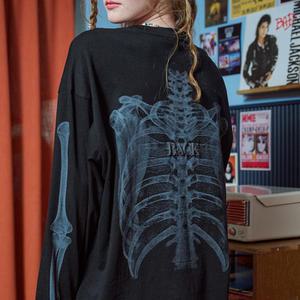 X-RAY BACK 롱슬리브 블랙