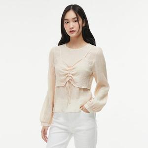 [기타][LAP] [연예인 착용 상품]셔링 뷔스티에 블라우스 AQ1WB260
