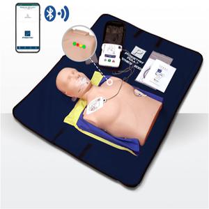 PRESTAN 블루투스형 교육용 CPR 마네킹 + 교육용 AED 세트 B100mAEDT / 심폐소생술 마네킹 실습 제세동기