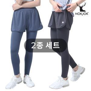 [녹족] 요가복 필라테스복 버디 반바지 9부 레깅스 2종세트