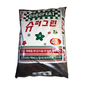 슈퍼그린 배양토 40L 분갈이흙 블루베리재배 조경용