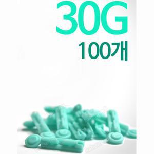 일회용 채혈 수동랜싯100개 30G 사혈침 혈액검사 란셋 혈당체크 가정용 니들 채혈침
