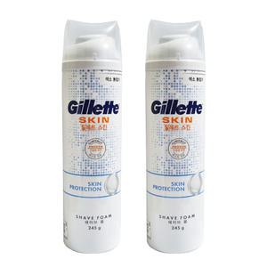 질레트 스킨 쉐이브 폼 245g X2개