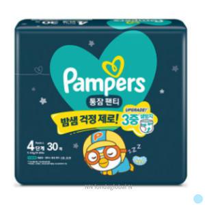 팸퍼스 통잠 4단계 팬티형 아기 밤기저귀 30p