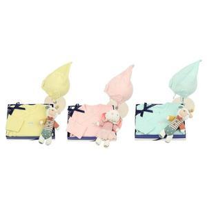 [갤러리아] (압소바뱀띠태교,출산선물)애플슬림배냇슈트모자,애착인형세트(A2A-16113)