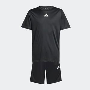 [아디다스키즈] JJ1029 J TR-ES 3S SET 에센셜 주니어 트레이닝 반팔세트 130/140/150/160 HCK