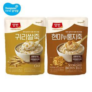 [동원] 양반 귀리쌀죽 400g 3개 + 현미누룽지죽 400g 3개[35133657]