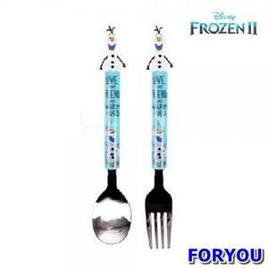 ForU700 겨울왕국 입체통통 스푼포크세트 올라프 유아숟가락 스푼포크 이유식스푼