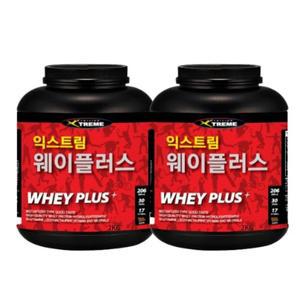 바디솔루션 익스트림 웨이플러스 2kg x 2개 초코맛 단백질 보충제 헬스