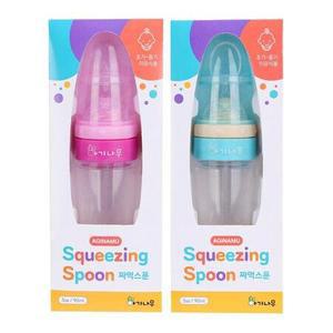 아기나무 초기 이유식준비물 중기 후기 짜먹스푼 이유식스푼 실리콘 아기젖병숟가락 90ml