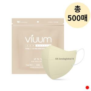 비움 에코브리즈 KF94 마스크 대형 배이지 500매