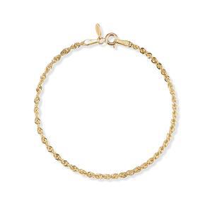 18k 이태리 스파클 로프 체인 팔찌_소 17.5cm