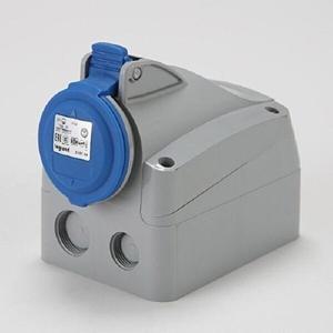 [셀러허브 패션][JHPMQ019_51CE]산업용 노출 소켓 16A 250V 2P+E IP44