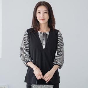 엄마옷 마담4060 카인레이어드블라우스 마담옷 -ZBL2503046-