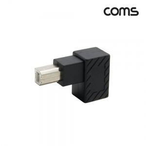 USB 젠더 USB 2.0 B M F 좌향 꺾임