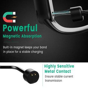 Xiaomi Mi Band 용 USB 충전 케이블 6 5 4 3 2 7 8 라인 자기 와이어