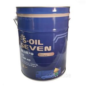 S-OIL 세븐 블루 #9 CK 10W40 20L DPF 유로6 TIER-4 100% 합성 디젤 엔진오일