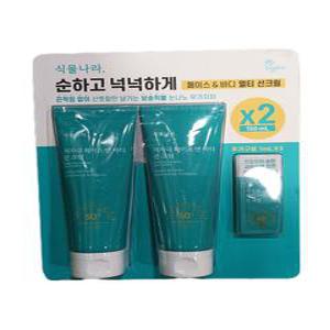 식물나라 저자극 멀티 선크림 150mlx2개 e