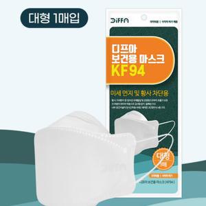 F94  보건용 마스크 1매입 100매(25매X4팩) 비말 황사차단