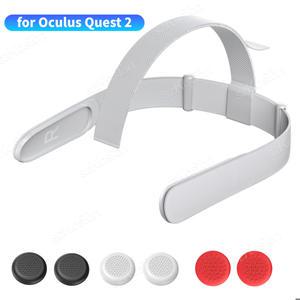 Oculus Quest 2 VR 헤드셋용 교체용 헤드 스트랩Meta Quest 2 액세서리용 6Pcs 컨트롤러 엄지 그립 캡 포함
