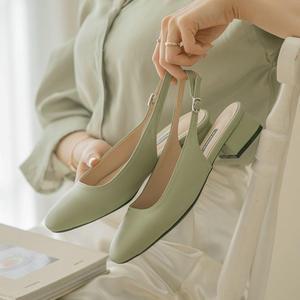 [분홍코끼리](쫀득몰드창) Vol.2 완벽라인 슬링백힐(4cm)
