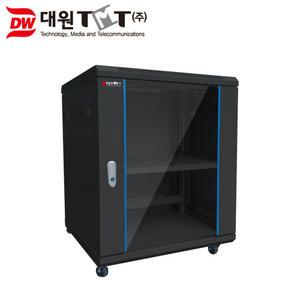 대원TMT 허브랙 H750×D600×W600 15U 블랙 DW-H750B