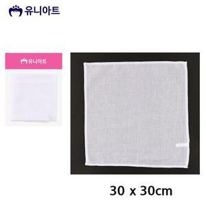 [XBI5I40M]유니아트 천 면손수건 1장 30cm P0000GFO G20