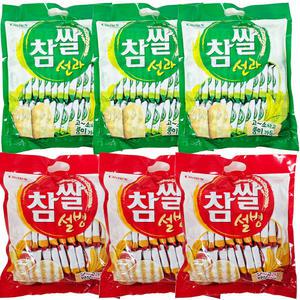 쌀과자 참쌀선과 3봉+참쌀설병 3봉(낱개 총 222개)