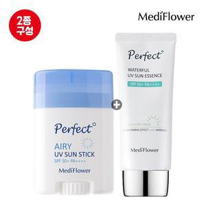 퍼펙트 에어리 유브이 선스틱+워터풀 선에센스   수분 선크림