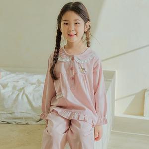 찌니야 국내제작 엘리 여아동잠옷 긴팔상하세트