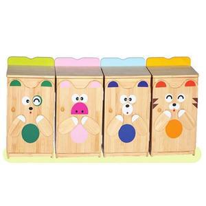 [RGLPR848]원목캐릭터수납장 유아용 정리장 유아교구