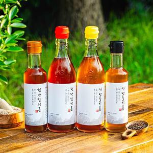 [전라도 청년] 저온압착 통참깨 천년참기름350ml*2