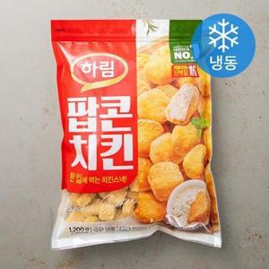하림 팝콘치킨 (냉동), 1200g, 1개 one option
