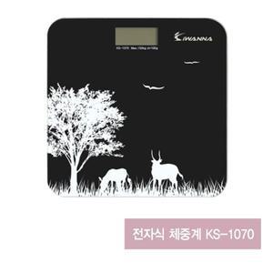 IW 자동 온오프 전자식 디지털 체중계 1070 블랙