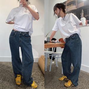 [모코블링]레오파드 비죠 데님 청바지 호피바지 호피데님 데님팬츠 비죠데님 와이드핏 핀턱데님